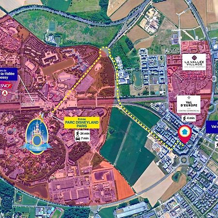 Disneyland-Paris 7 Pers, Netflix, Wifi, 2 Parking Chessy  Buitenkant foto