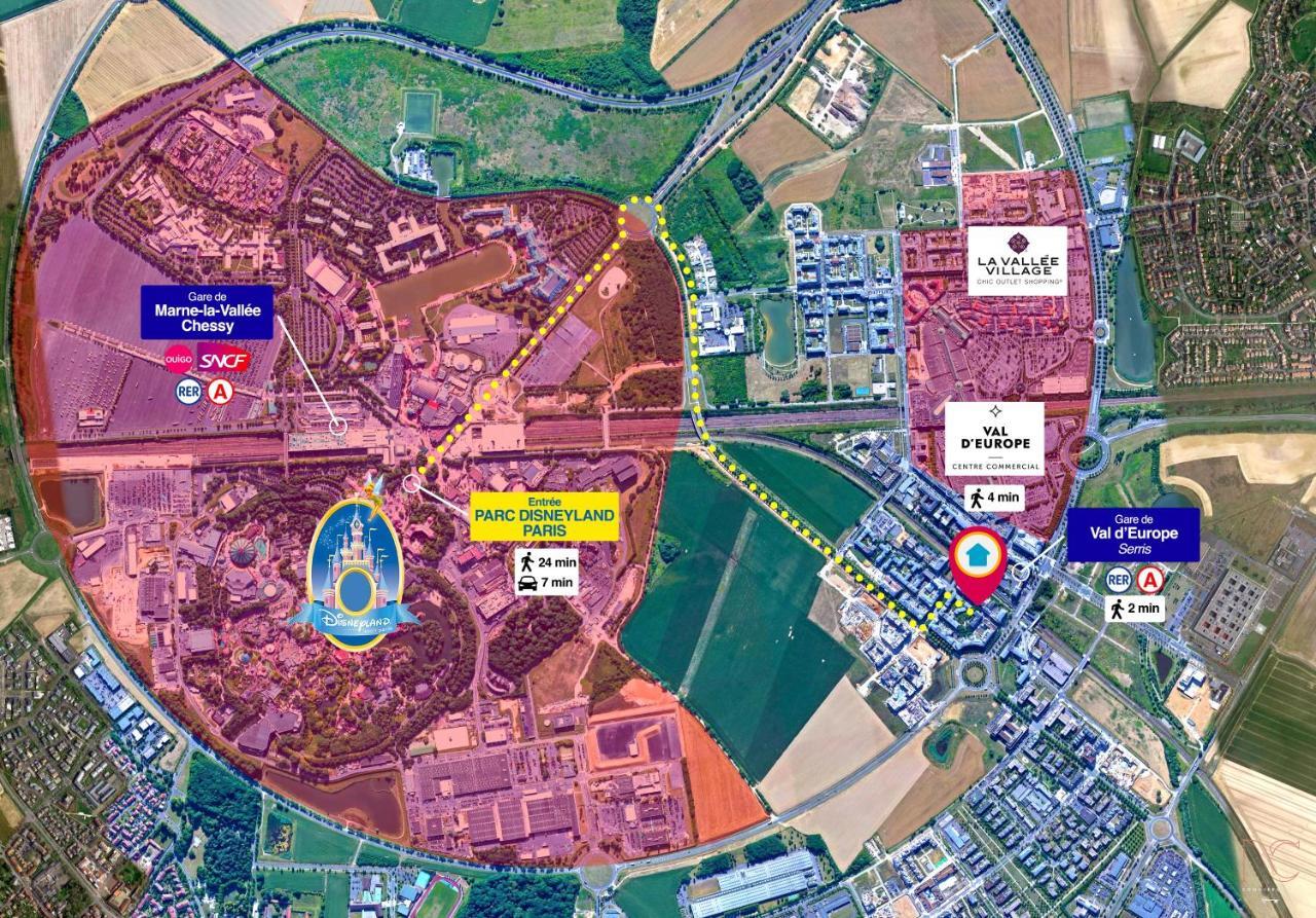 Disneyland-Paris 7 Pers, Netflix, Wifi, 2 Parking Chessy  Buitenkant foto